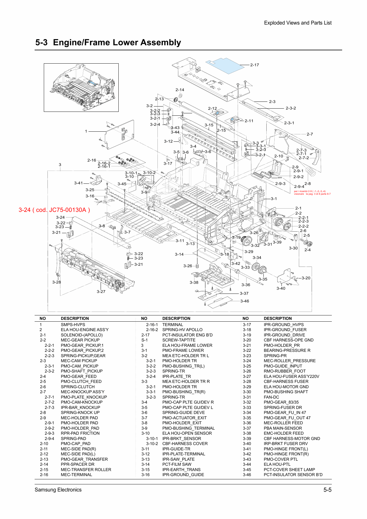 Samsung Laser-Printer ML-1220M Parts Manual-4